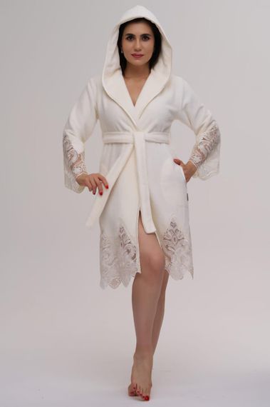 Жіночий халат Nusa 4350 кремовий L/XL