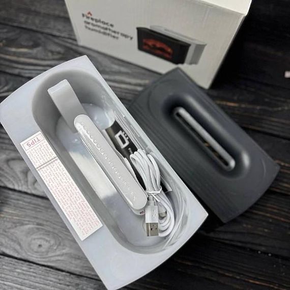 Зволожувач повітря Камін Чорний