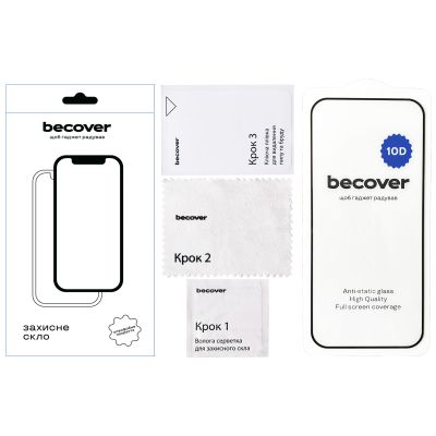 Стекло защитное BeCover Tecno Spark Go 1 (KL4) 10D Black (712724) | Зображення 2