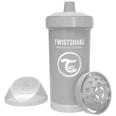 Поильник-непроливайка Twistshake 360 мл 78284 серая (69898) | Зображення 1