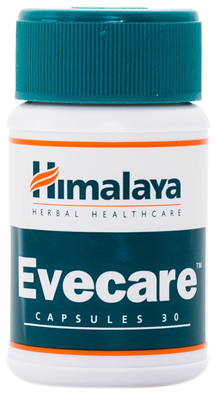 Ивкер, Evecare, Ивкеар Хималая, Evecare Himalaya, 30 капсул, при ПМС, нормализация менструального цикла