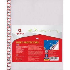 Файл Optima А4+ 40 мкм глянцевых с цветным орнаментом, 100 штук (O35106)