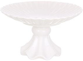 Фруктівниця порцелянова "White City" Ø25.4х15см на нозі