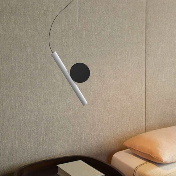 Люстра світлодіодна підвісна LED світильник для квартири на стелю лед 26580 Білий 33-188х12х30 см. | Зображення 1