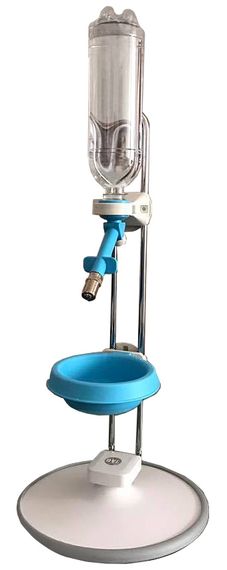 DYL ніпельна поїлка для собак на стойці синя