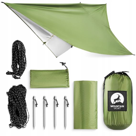 Туристичний тент Mountain Goat 300 x 300 см бівачний, водонепроникний Olive (P-5905973406376) | Зображення 8