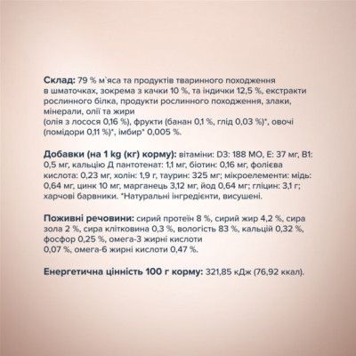 Влажный корм для собак Club 4 Paws Selection Плюс Кусочки с уткой и индейкой в соусе 85 г (4820215368049) | Зображення 2