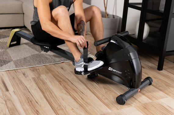 Гребний тренажер Hop-Sport HS-030R Boost золотистий | Зображення 6