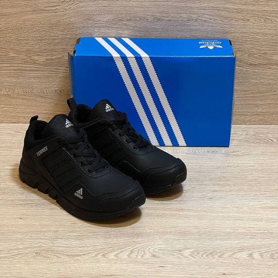 Шкіряні кросівки  Adidas ( чорні ) | Зображення 2