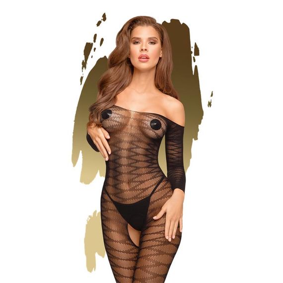 Комбінезон із доступом PENTHOUSE Dreamy diva black (S-L)