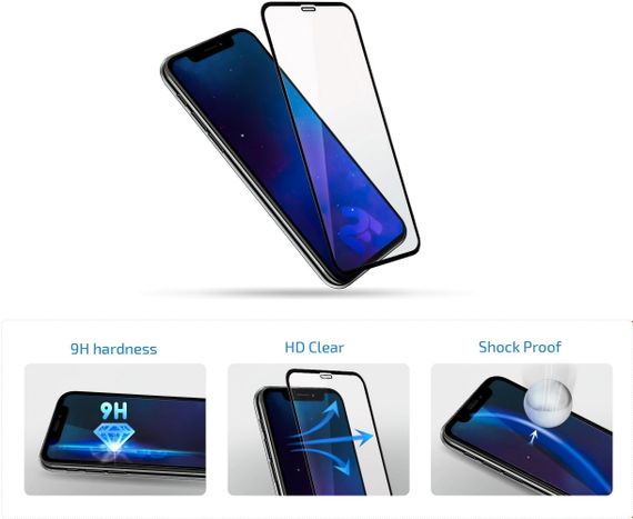 Захисне скло 2E  для Samsung Galaxy A25 5G (A256), 2.5D FCFG, (1 Pack), чорна рамка (2E-G-A25-SMFCFG-BB) | Зображення 3