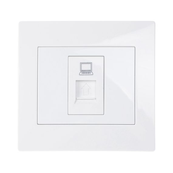 Розетка компьютерная VB-1PC wh