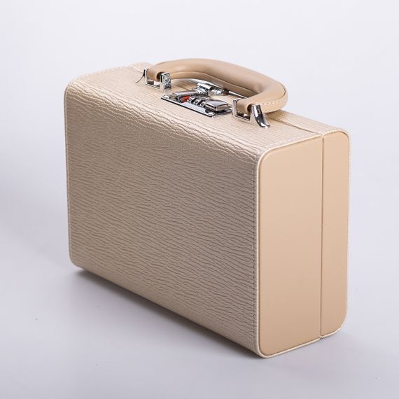 Шкатулка для украшений из эко кожи 2 яруса с кодовым замком органайзер для ювелирных изделий | Зображення 5