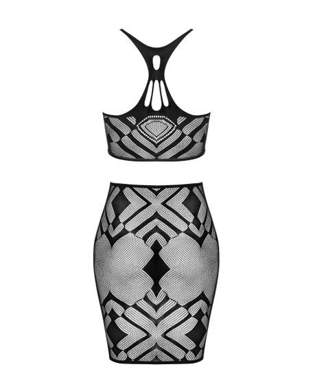 Комплект топ та спідниця Obsessive K101 top Чорний S/M/L | Зображення 3