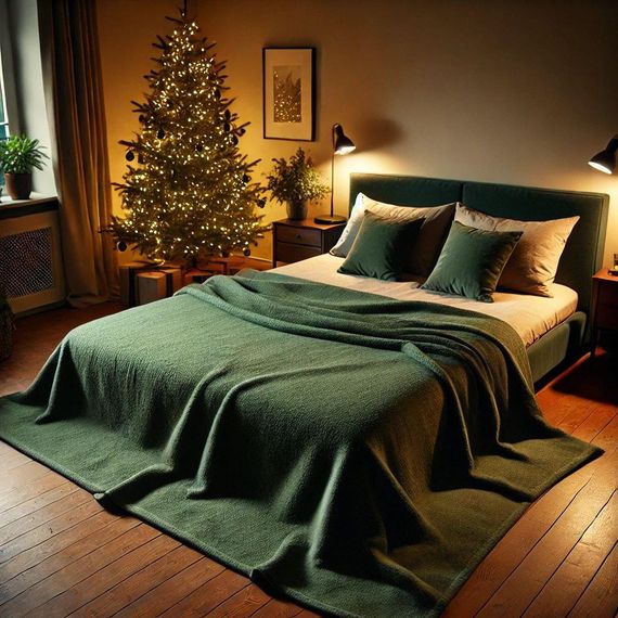 Плед Emily Manner велсофт 150х200 см 300 гм2 Dark Green (94326222) | Зображення 2