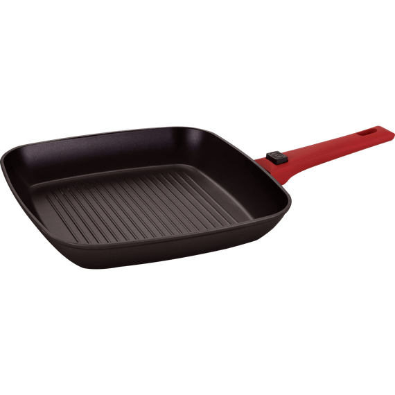 PEPPER PR-2209 Сковорідка гриль Агат зі з'ємною ручкою (greblon C2) 24x24 см