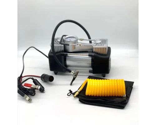 Автомобильный компрессор двухпоршневой Air Compressor 12V 628-4x4 | Зображення 1