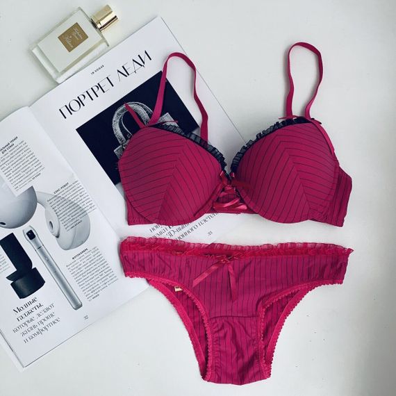 Комплект нижньої білизни Closer Caroline Малиновий 75B/M | Зображення 6