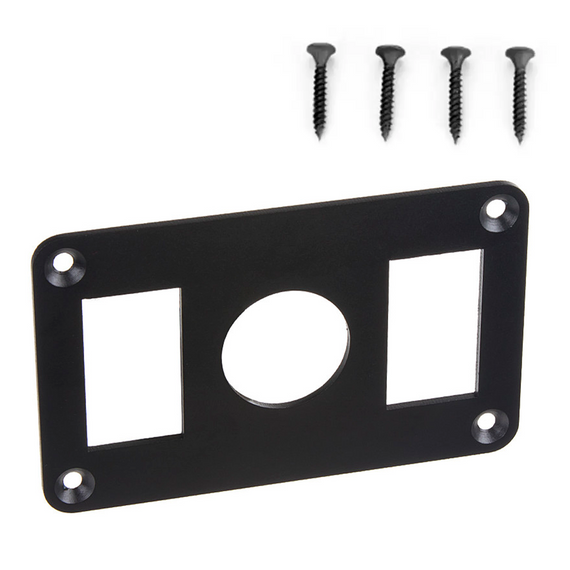 Тримач корпусу клавішного перемикача 3-х позиційний алюмінієвий анодований | Зображення 2