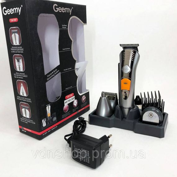 Триммер для стрижки аккумуляторный профессиональный, Профессиональный триммер с насадками QC-15 | Зображення 7