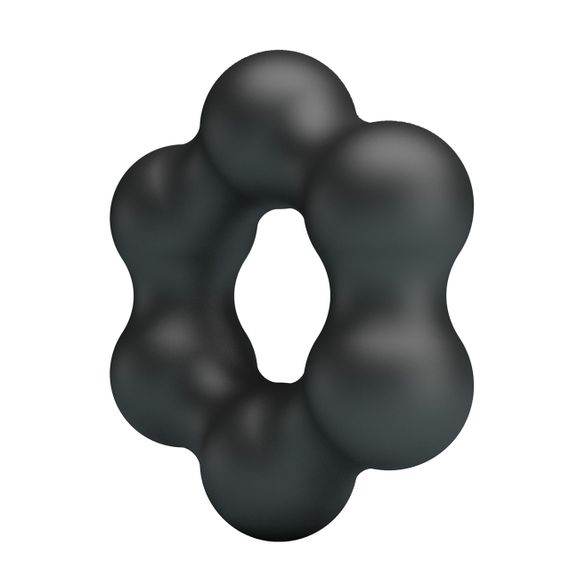 Ерекційне кільце Crazy Bull Super Soft Silicone Clauzell, чорне Sex Aura | Зображення 6