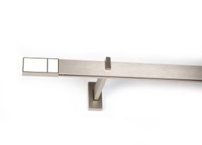 Карниз Скарлайн одинарный в сборе (Кожа Белая) 400 см.