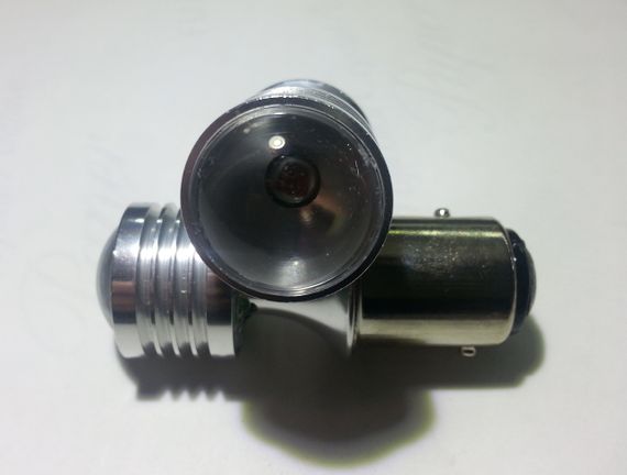 Світлодіодна Автолампи 1157 P21 / 5W BAY15d, 20W RED (370Lm) CREE LED двоконтактна червона | Зображення 1