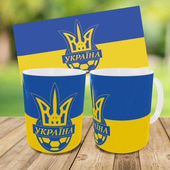 Набор детский Футбол Украина рюкзак 36х27см сумка-бананка,кружка с принтом для мальчика (01609) | Зображення 8