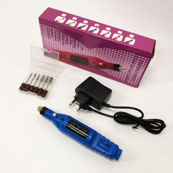 Ручной фрезер для ногтей SmartUs CBM-033 для маникюра и педикюра в домашних условиях. EC-889 Цвет: синий | Зображення 3