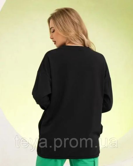 Толстовка цвет черный размеры S, L, M, XL FI_007008 | Зображення 2