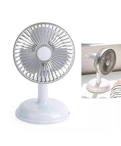 Вентилятор Simple desktop fan KD197 настільний портативний з роботою від USB Світло-сірий | Зображення 2