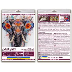 Набор-миди для вышивания бисером "Тайны востока" AMB-116 на натуральном холсте