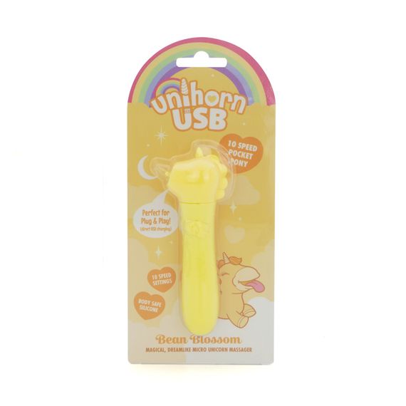 Вібратор-єдиноріжка Unihorn USB Bullet – Bean Blossom, віброкуля, USB-зарядка, 10 режимів | Зображення 5