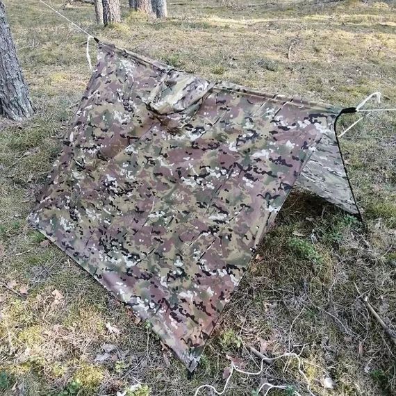 Маскувальний плащ мультикам, Дождевик нато, Дощовик мультикам армійський Дощовик EX-45 | Зображення 1