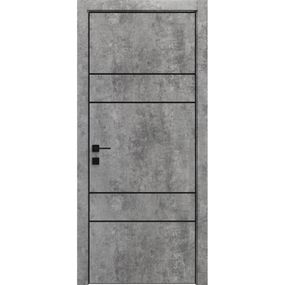 Двері міжкімнатні Rodos MODERN Flat-04 INSIDE мрамор сірий