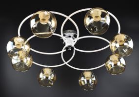 Люстра стельова на 8 лампочок 26171 Білий 20х70х70 см.