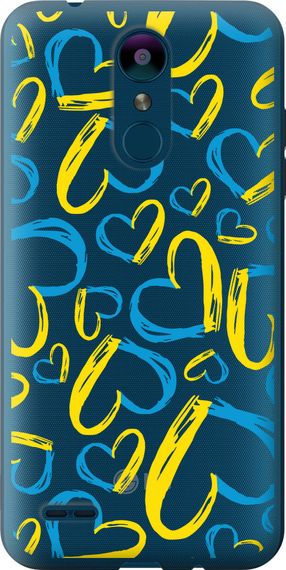 Чехол на LG K8 2018 Сердца UA "5292u-1384-17620"