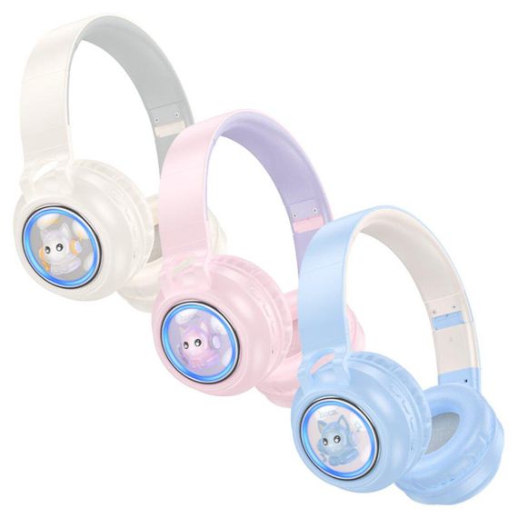 Навушники HOCO W50 Cute fun BT headphones Pink | Зображення 3