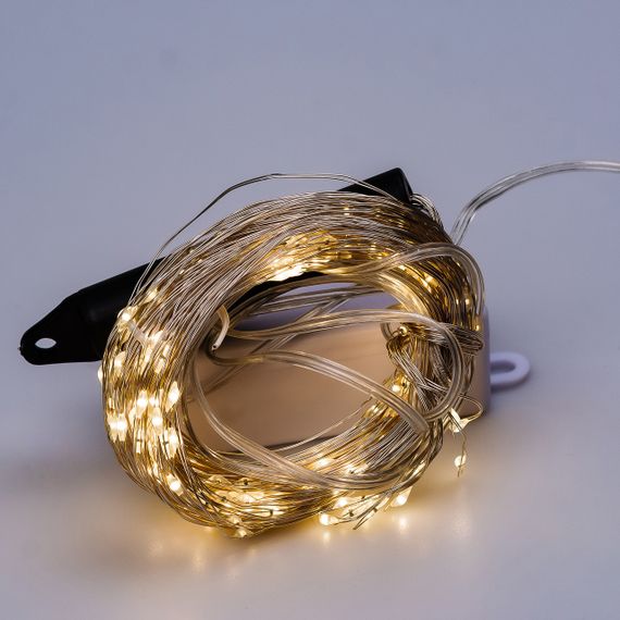 Гірлянда світлодіодна кінський хвіст GarlandoPro 200LED Роса 2м 10 ліній Жовтий 1733012Y | Зображення 6