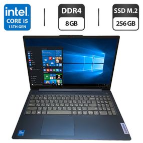 Ноутбук Б-класс Lenovo IdeaPad Slim 3 15IRU8 / 15.6" (1920x1080) IPS Touch / Intel Core i5-1335U (10 (12) ядра по 3.4 - 4.6 GHz) / 8 GB DDR4 / 256 GB SSD M.2 / Intel Iris Xe Graphics / WebCam б/у