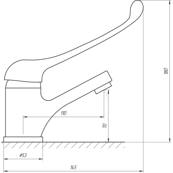 Змішувач для раковини Globus Lux CLINIC GLCA-1011 | Зображення 3