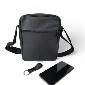 Стильная мужская кожаная сумка через плечо – премиальное качество и емкость, большая HV-980 мужская сумка