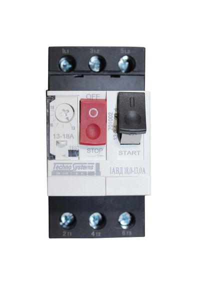 Автоматичний вимикач 1АВД 18-13А захисту двигуна 220V 4kW / 400V 7.5kW Ny95505021 | Зображення 1