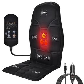 Масажна накидка на крісло з підігрівом, 8 режимів, 113х48,5 см, Massage / Автомобільна вібраційна накидка з пультом