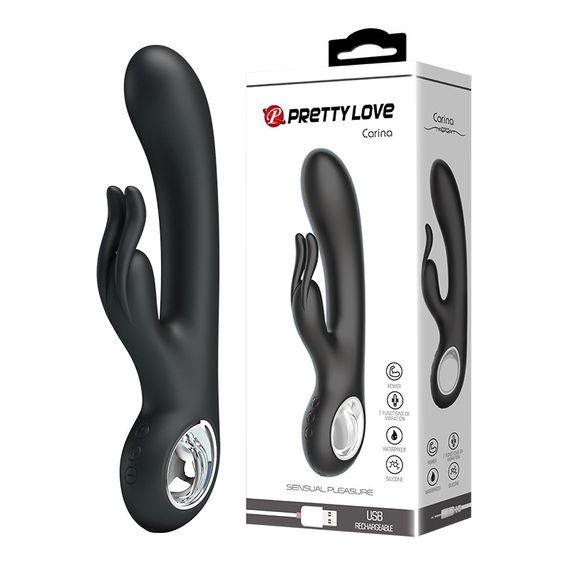 Вибратор PRETTY LOVE CARINA, BLACK, USB, 7 function sexstyle
