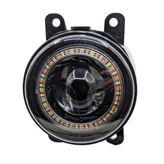 LED фари протитуманні 90 мм велика лінза і ангельські очі 60W 3,5 дюйма денні ходові вогні DRL 2 штуки | Зображення 4