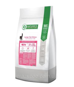 Сухой корм для котят Nature's Protection Large cat Kitten с птицей 18 кг