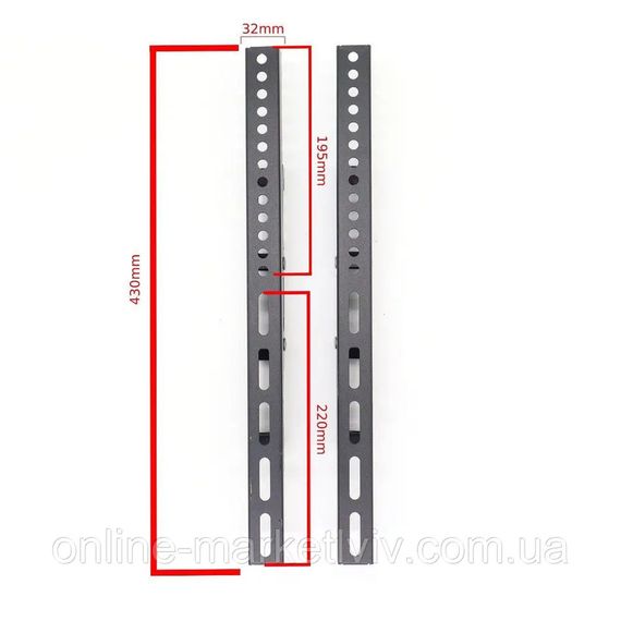 Кріплення для телевізора настінне XPRO PLB-44L з можливістю нахилу, для діагоналей 32-70 дюймів (123460188_283) | Зображення 5