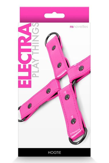 Хрестоподібна система фіксації NS Novelties Electra Hog Tie, рожевий Sex Aura | Зображення 1