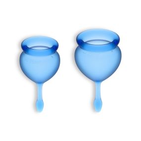 Менструальні чаші Feel Good Menstrual Cup dark blue sexstyle